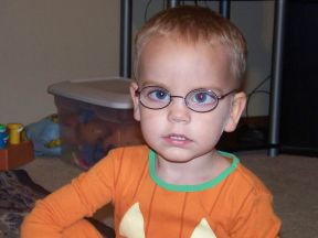 picture of a toddler boy in glasses 2 yrs old